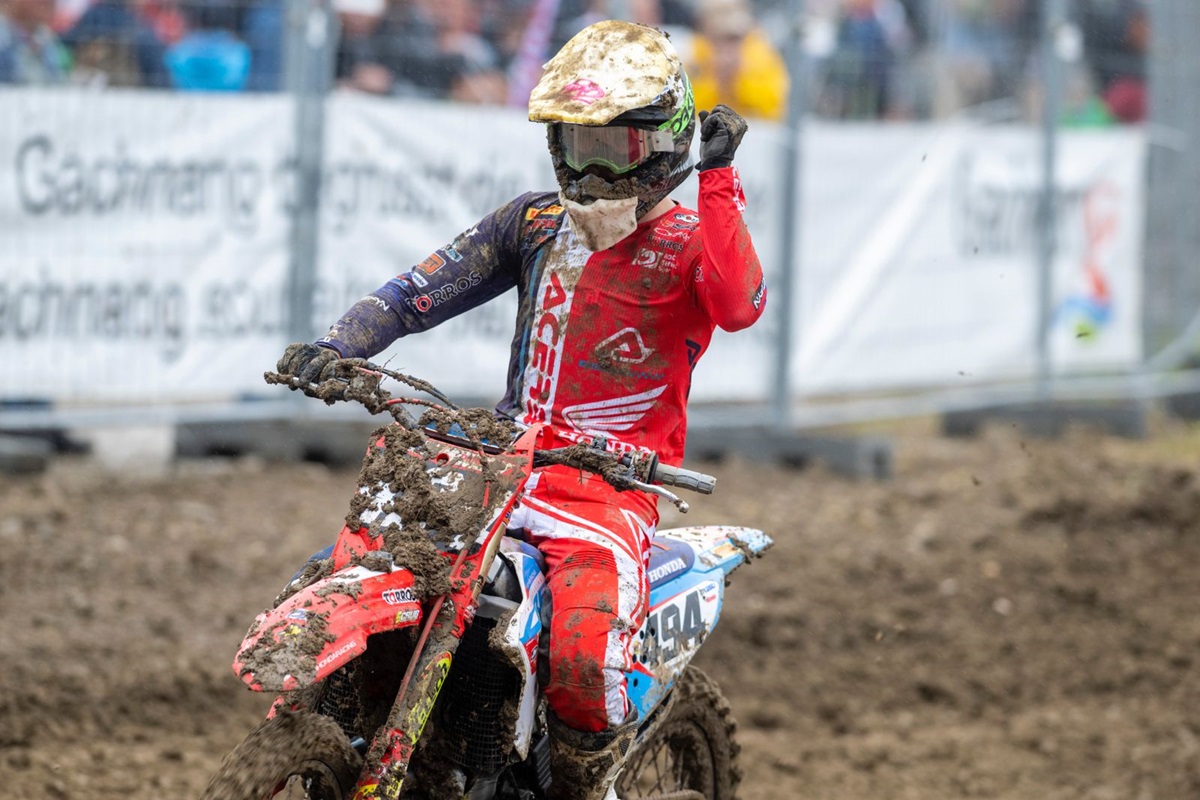 Max Werner takes third place at EMX250 Switzerland