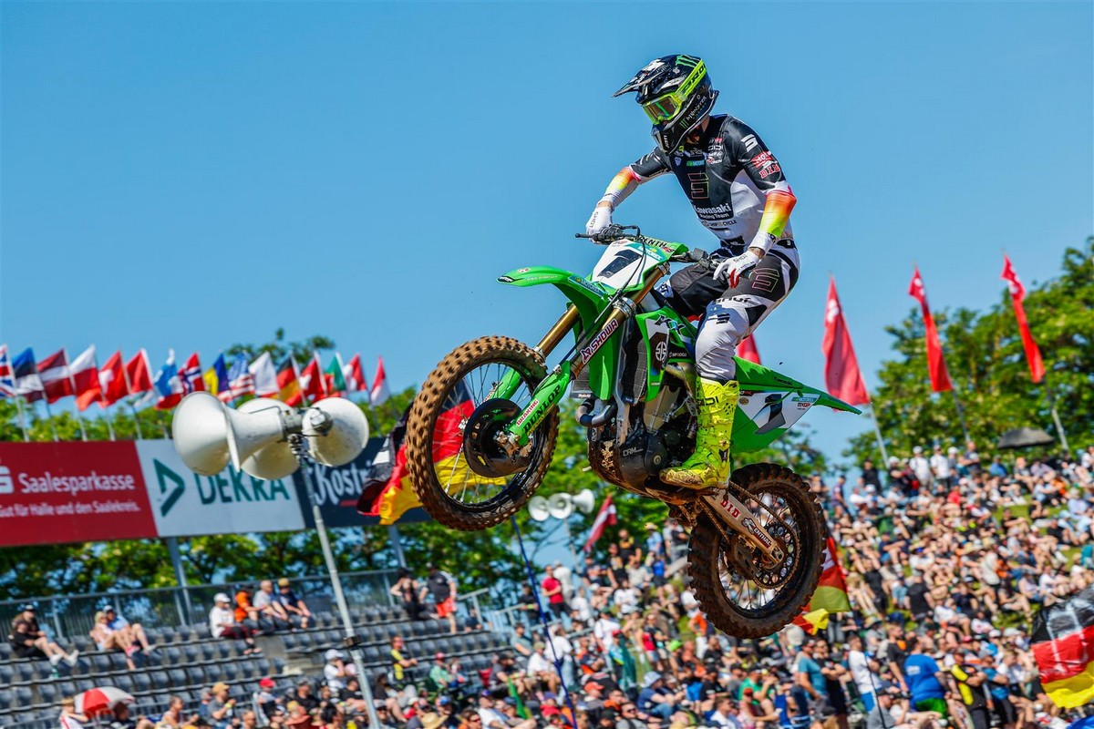 Romain Febvre on pole in Germany