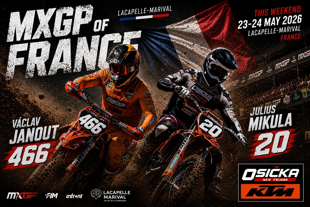 MXGP of France: Mikula Chasing Overall Top 10, Janout Set for Second MX2 Start