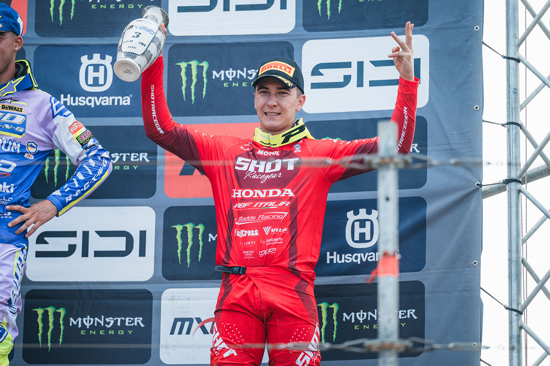 Team Honda Maddii ABF Italia shines in Agueda: Elias Escandell on the EMX250 European podium at the Portuguese GP