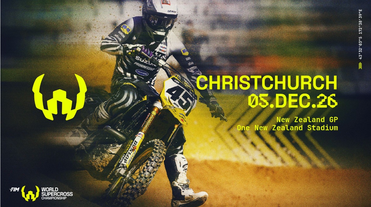 FIM WORLD SUPERCROSS CHAMPIONSHIP ANNOUNCES CHRISTCHURCH, NEW ZEALAND AS 2026 SEASON FINALE