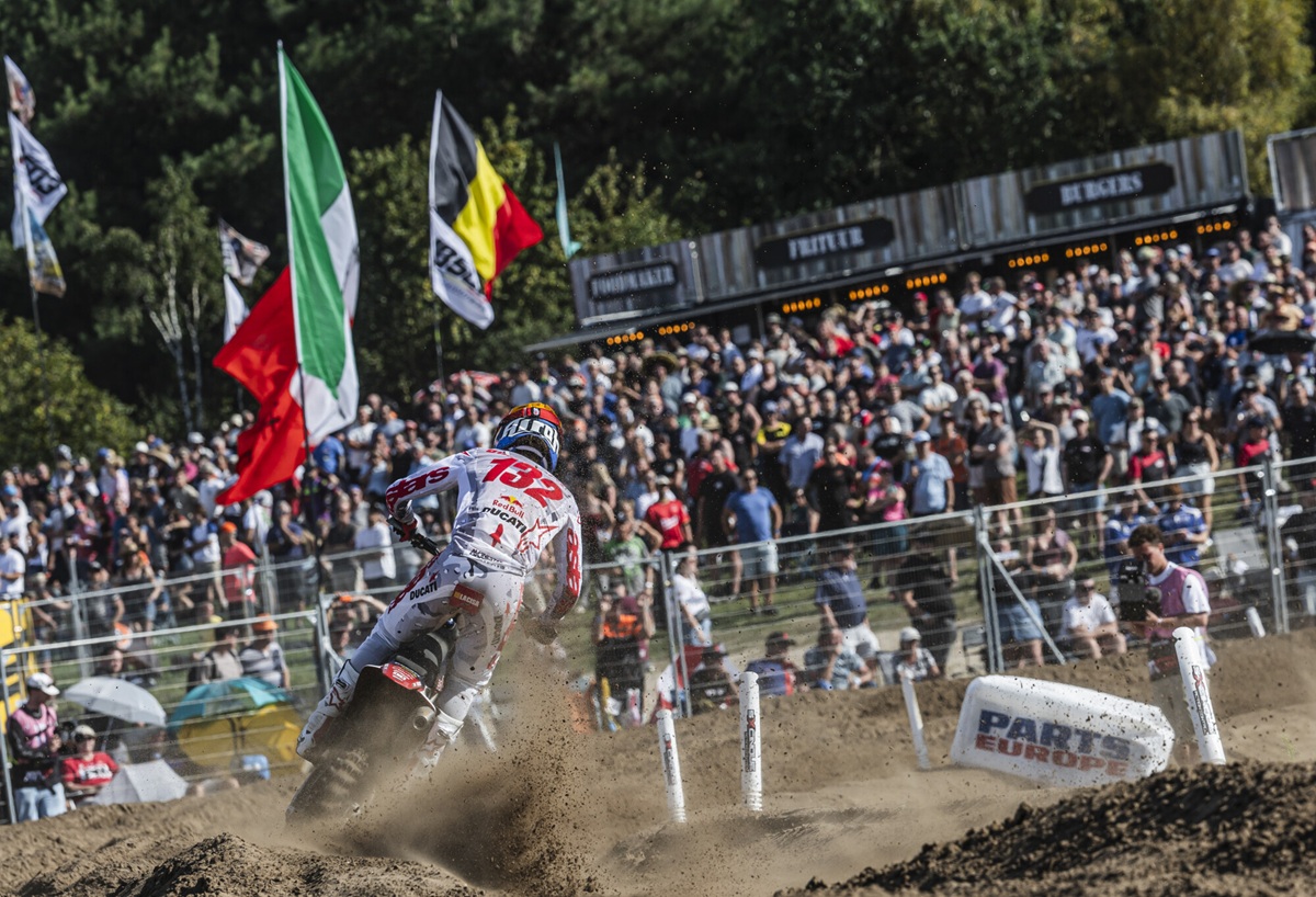 Andrea Bonacorsi 9th on his return in the MXGP qualifying race