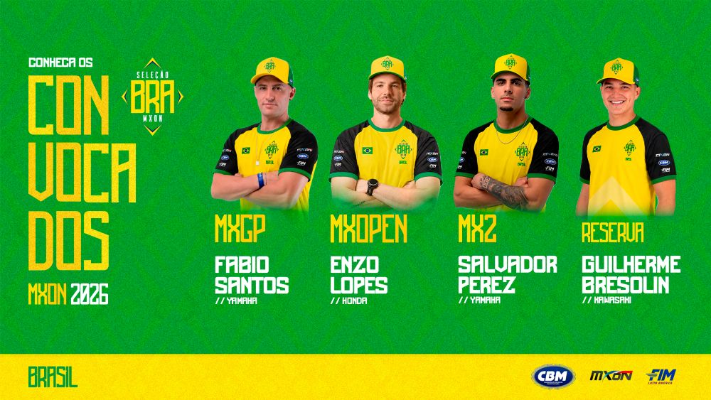 Brazil Announces Team for the 2026 Motocross of Nations