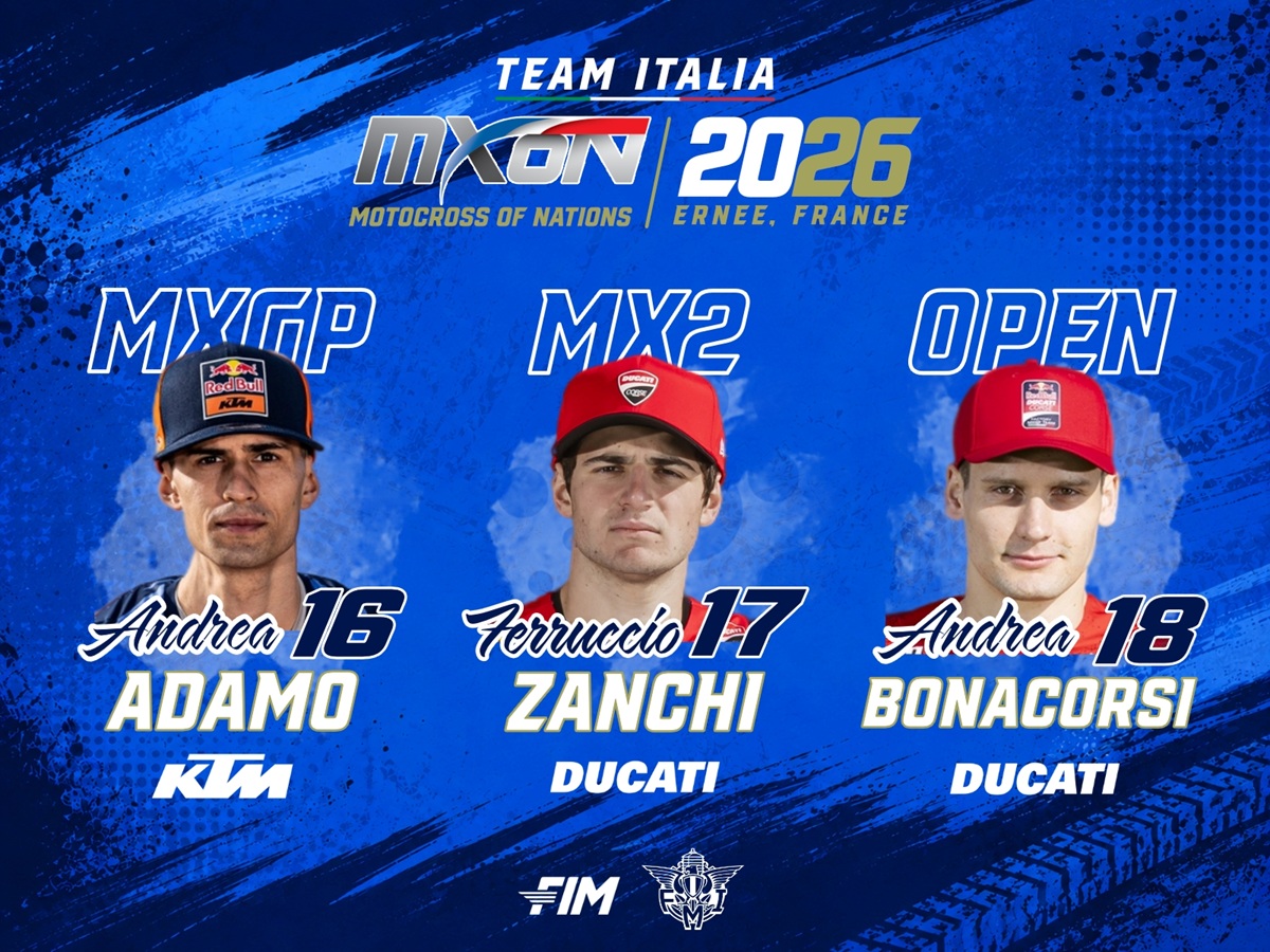 TEAM ITALY ANNOUNCES ITS SQUAD FOR THE 2026 MXON