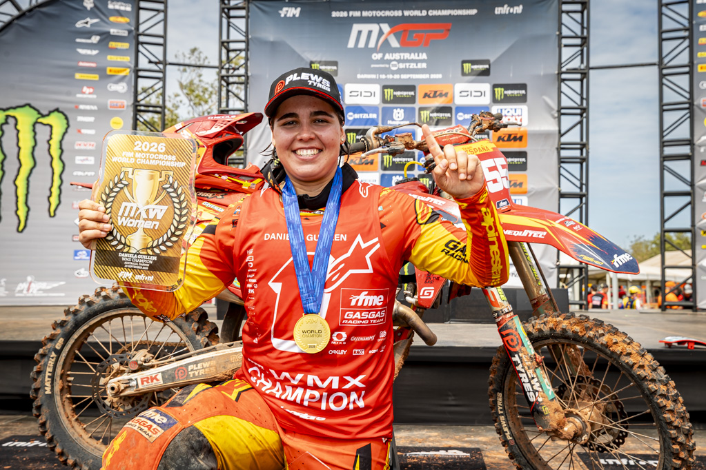 GUILLEN SIGNS OFF WITH A PERFECT 1-1 IN DARWIN AND IS FINALLY CROWNED WITH HER FIRST WMX WORLD TITLE