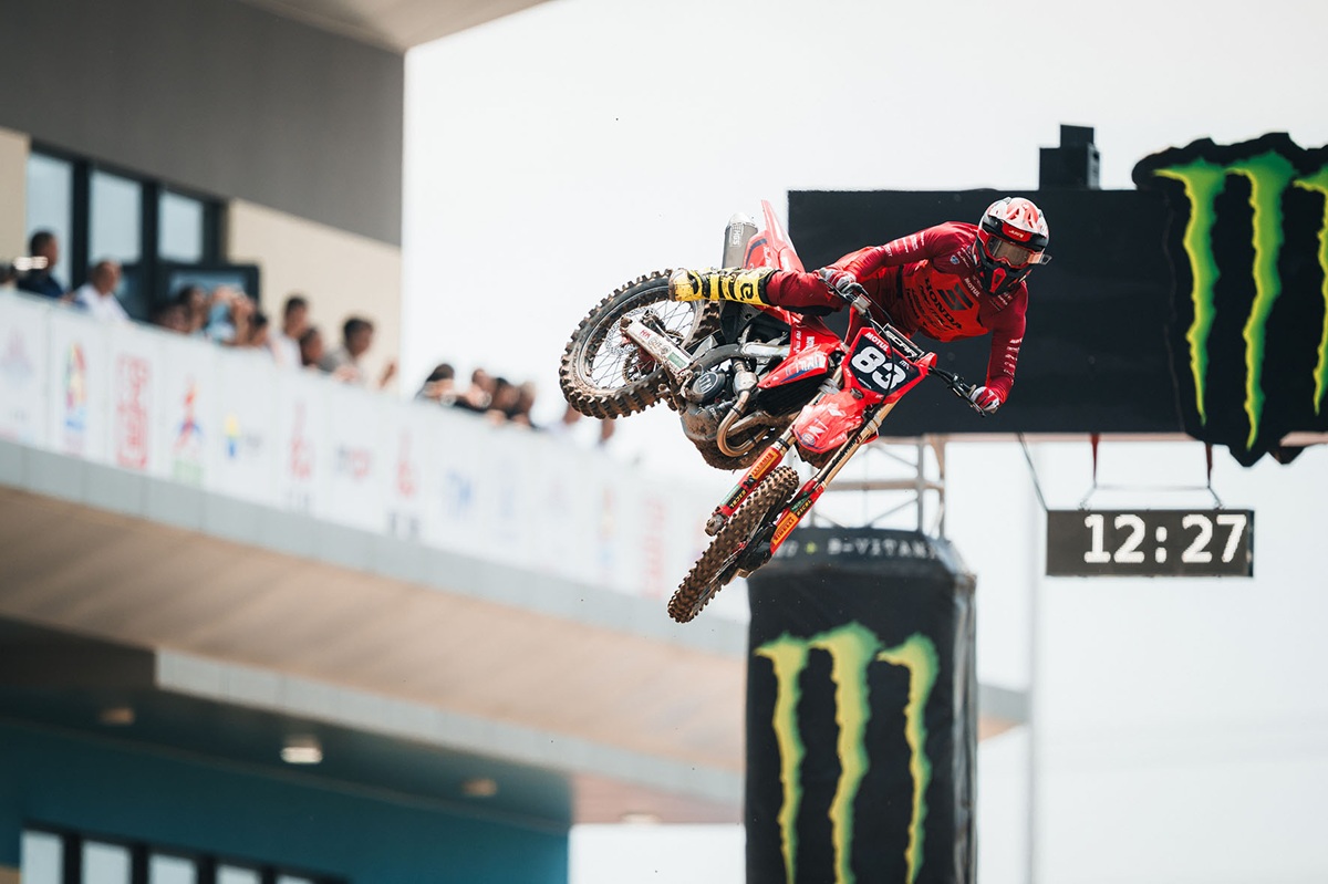 Team Honda Maddii ABF Italia shines at the Chinese GP: Maxime Grau in the MX2 top 10
