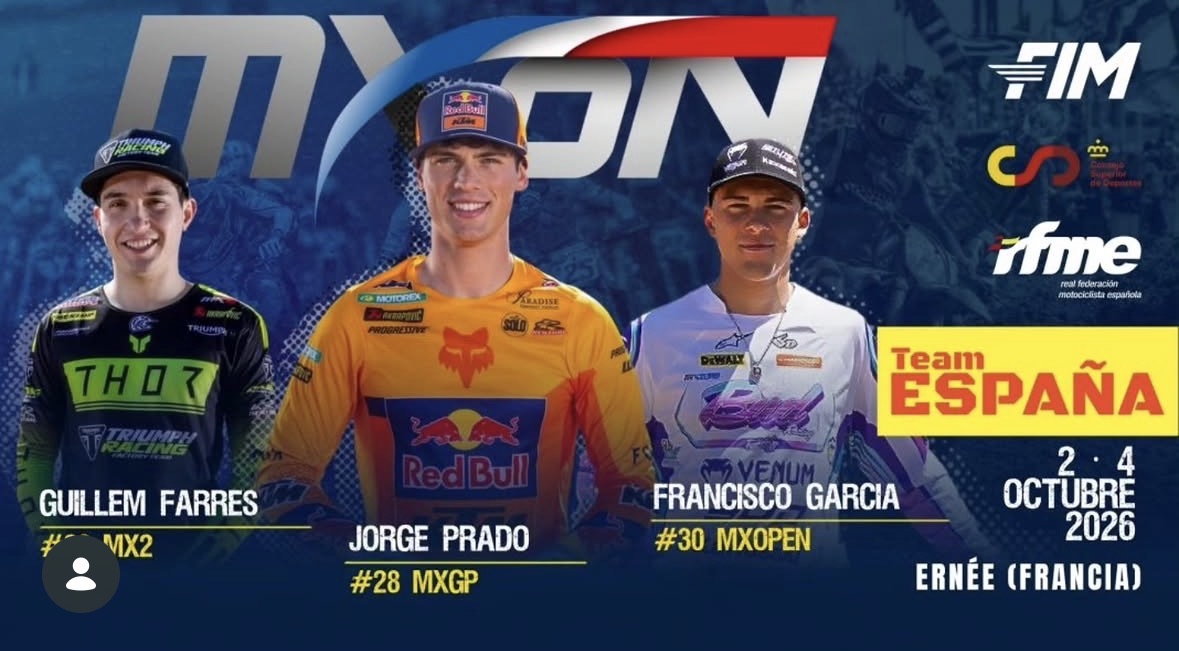 Francisco García Replaces Injured Ruben Fernandez in Team Spain for MXoN