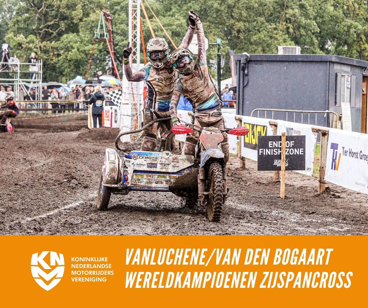 Vanluchene / Van den Bogaart World Sidecarcross Champions in Varsseveld!