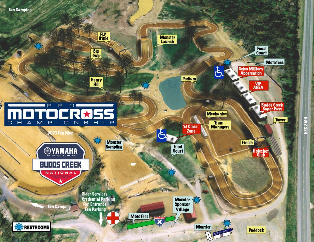 KEY INFO How To Watch Budds Creek Pro Motocross, Schedule and Track