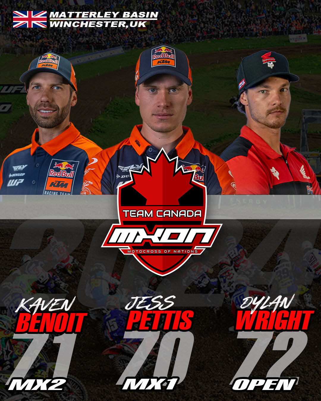 TEAM CANADA UNVEILS HIS LINE-UP FOR THE 2024 FIM MONSTER ENERGY ...